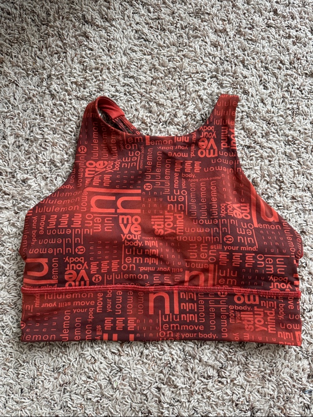 EUC Lululemon Longline sports bra. Size 10